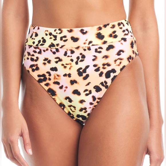 Bar III Other - 90. Bar Iii Women's Animal-Print High-Waist Bikini Bottoms
